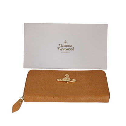 ヴィヴィアン ウエストウッド レザー ロング ジップ ウォレット
