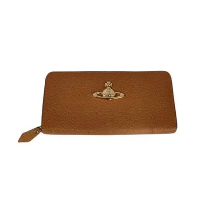 ヴィヴィアン ウエストウッド レザー ロング ジップ ウォレット