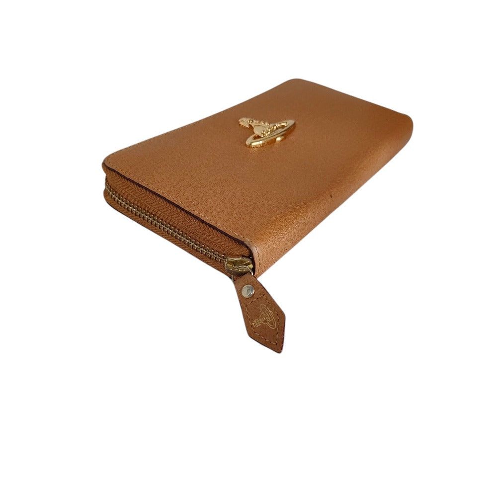 ヴィヴィアン ウエストウッド レザー ロング ジップ ウォレット