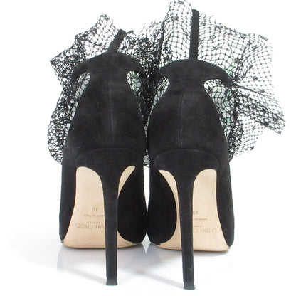 ジミー チュウ LEANNE 100 レース スエード パンプス