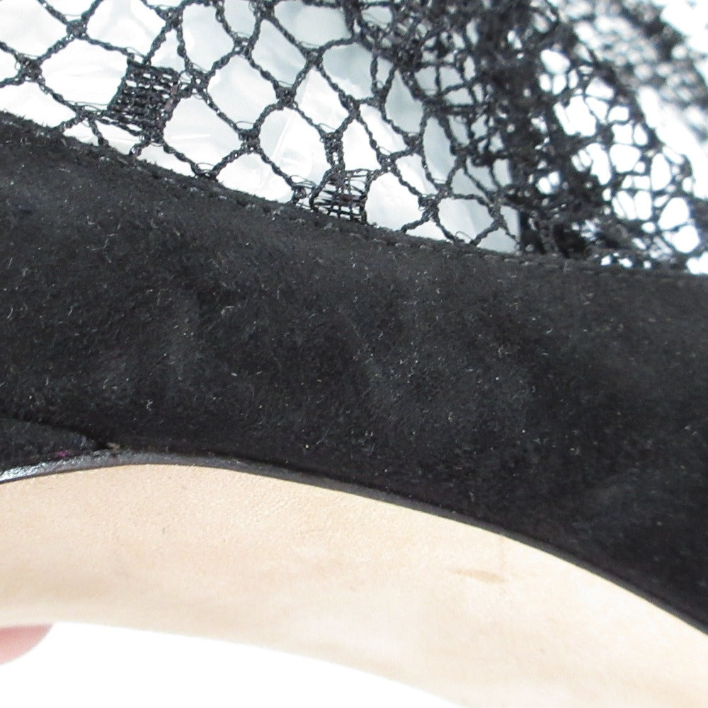 ジミー チュウ LEANNE 100 レース スエード パンプス