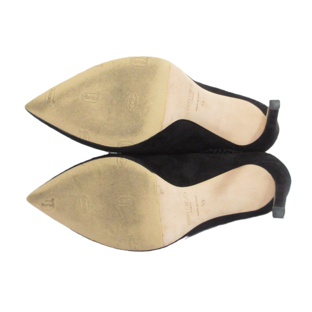 ジミー チュウ LEANNE 100 レース スエード パンプス