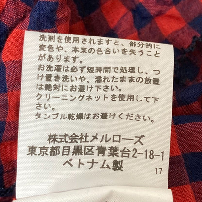PINK HOUSE チェック フリル レース ロング ドレス