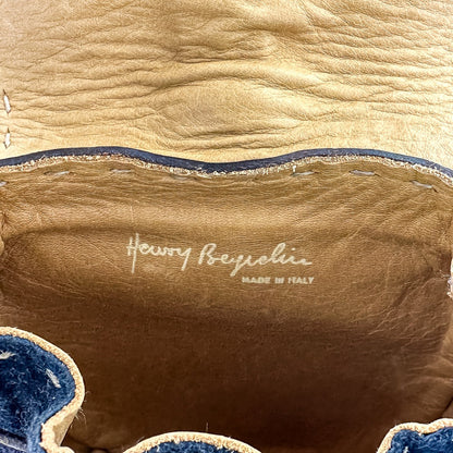 HENRY BEGUELIN レザー スエード 2WAY ショルダー バッグ