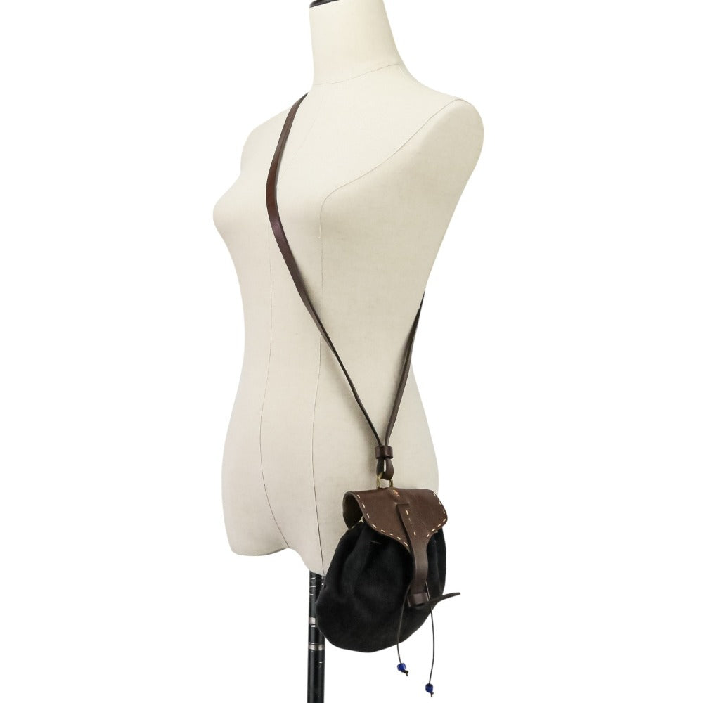 HENRY BEGUELIN レザー スエード 2WAY ショルダー バッグ