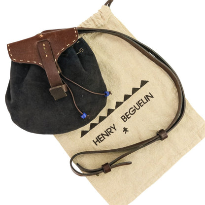 HENRY BEGUELIN レザー スエード 2WAY ショルダー バッグ