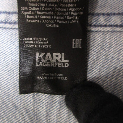 Karl Lagerfeld フラワー プリント デニム ジャケット