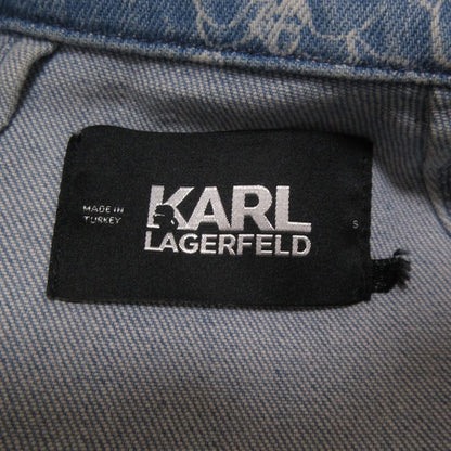 Karl Lagerfeld フラワー プリント デニム ジャケット