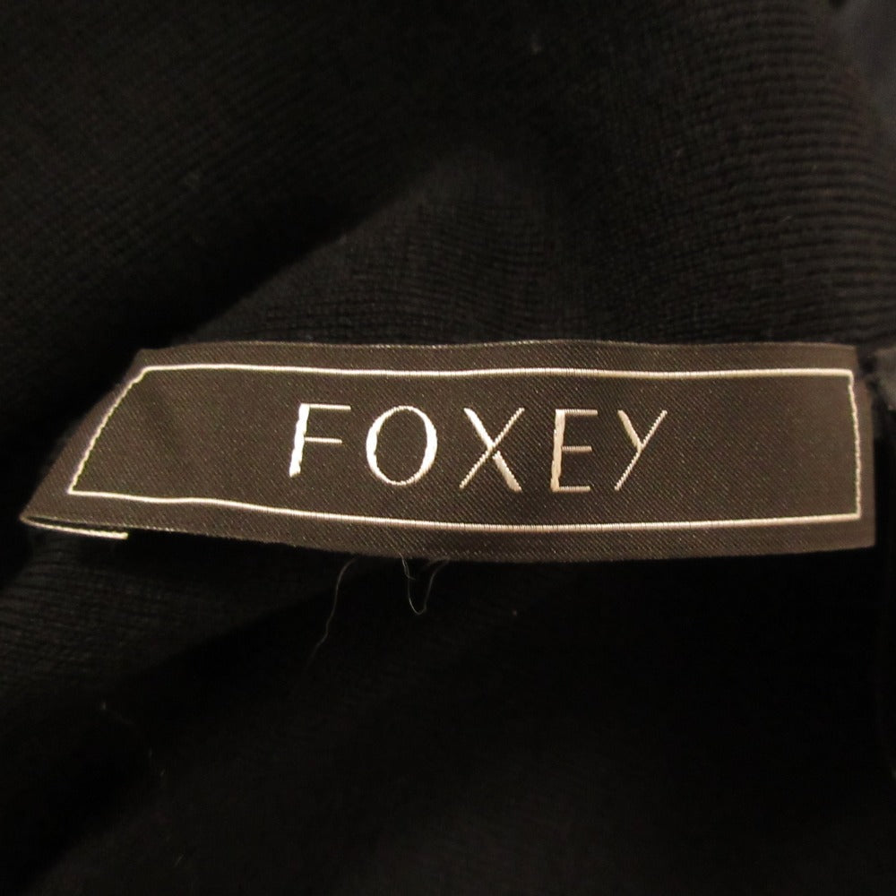 FOXEY スリーブ シルク シフォン カーディガン