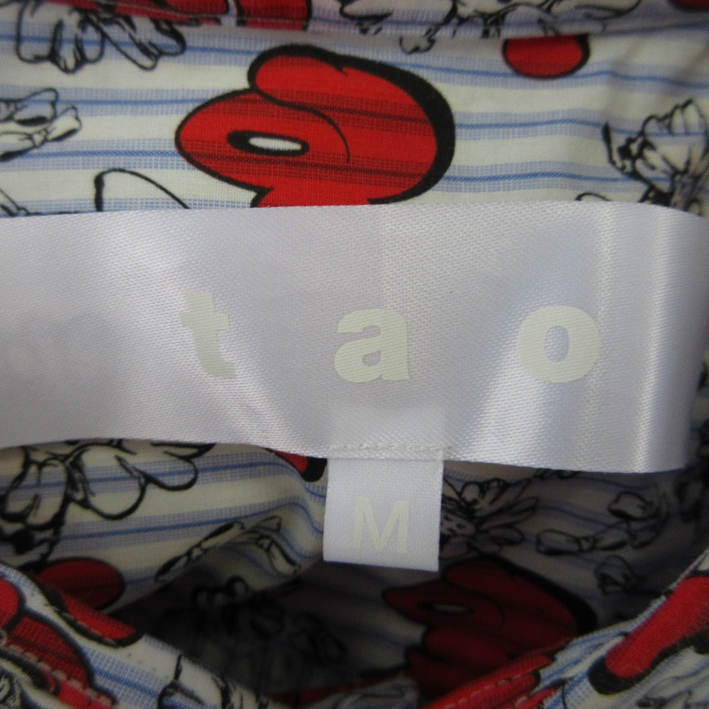 tao コム デ ギャルソン SHUN SUDO プリント シャツ