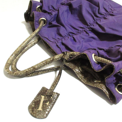 フルラ パイソン エンボス バッグ