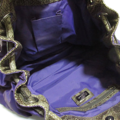 フルラ パイソン エンボス バッグ