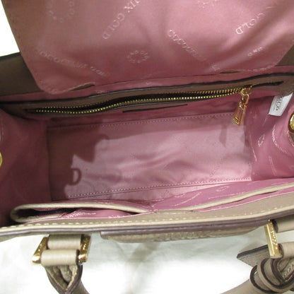 COCOCELUX GOLD 2way レザー ハンドバッグ