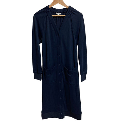 tibi Vネックジャージーロングカーディガンコート