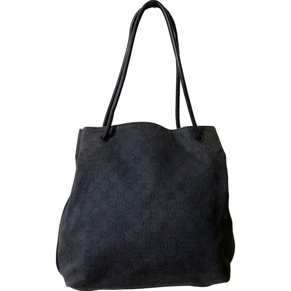 グッチ GG デニム キャンバス トートバッグ