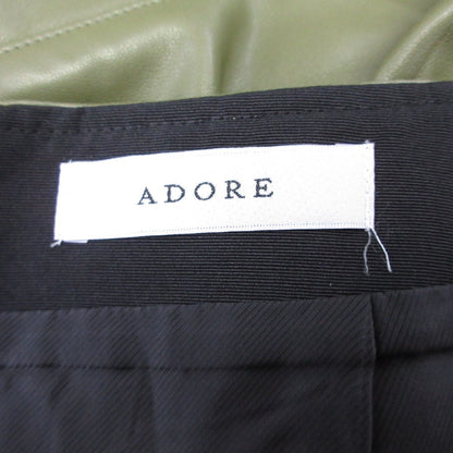 ADORE シンセティックレザー ロングスカート