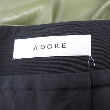 ADORE シンセティックレザー ロングスカート
