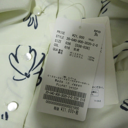 IENA デシンプリントロングシャツワンピース