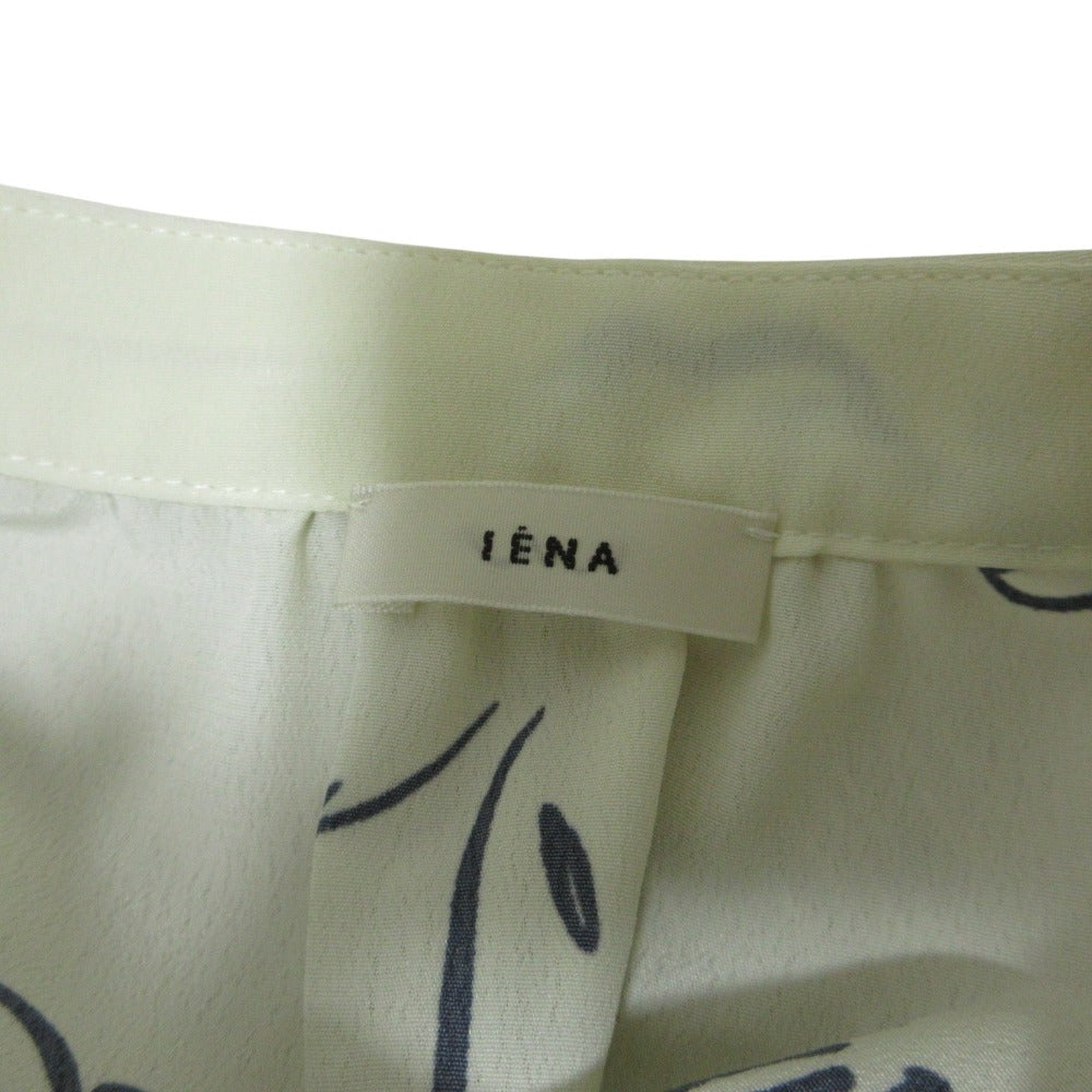 IENA デシンプリントロングシャツワンピース