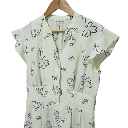 IENA デシンプリントロングシャツワンピース