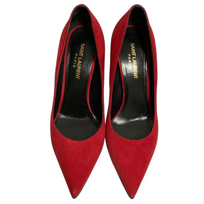 サンローラン パリ スエード パンプス