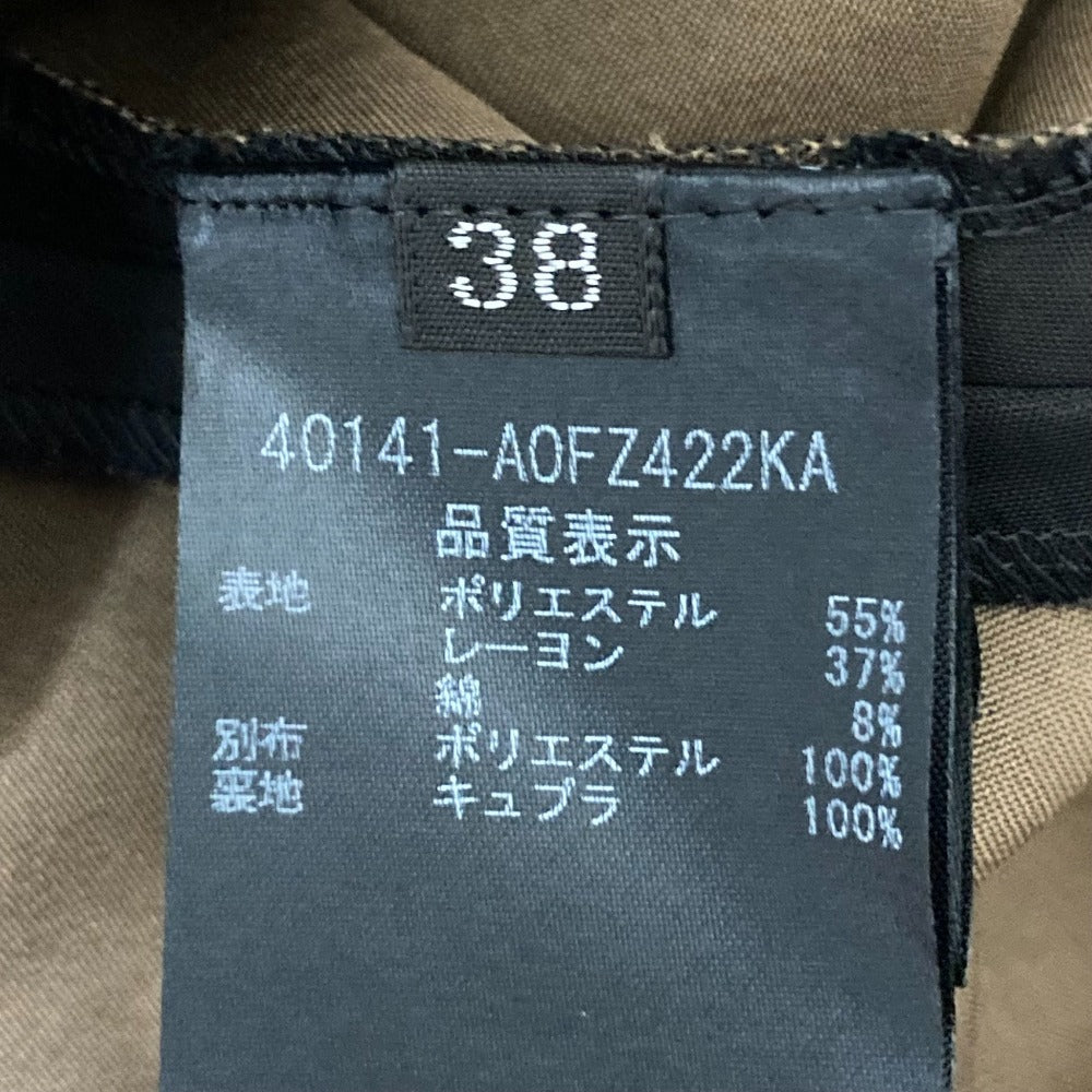 FOXEY クールプレイド ノースリーブワンピース