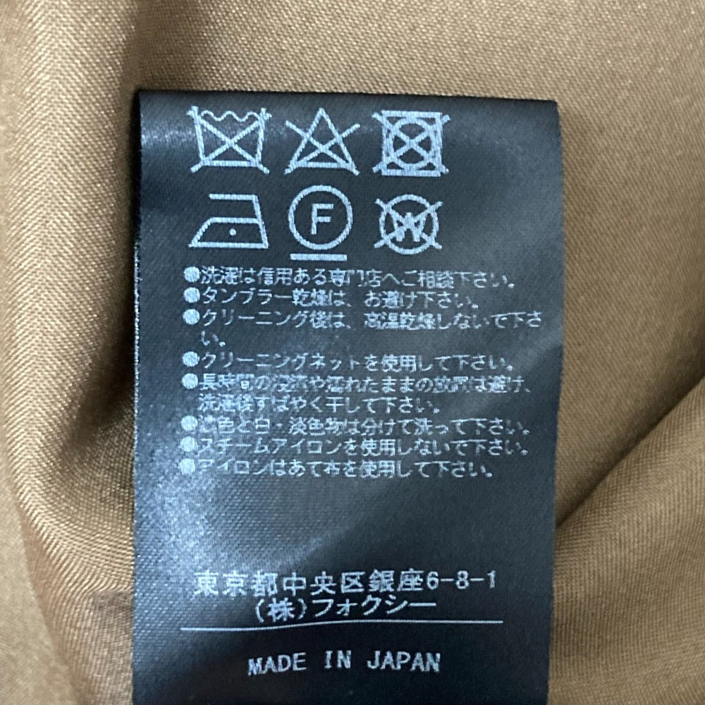 FOXEY クールプレイド ノースリーブワンピース