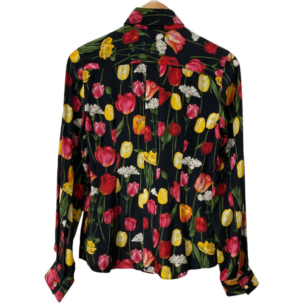 ドルチェ&ガッバーナ シルク フラワー プリント シャツ