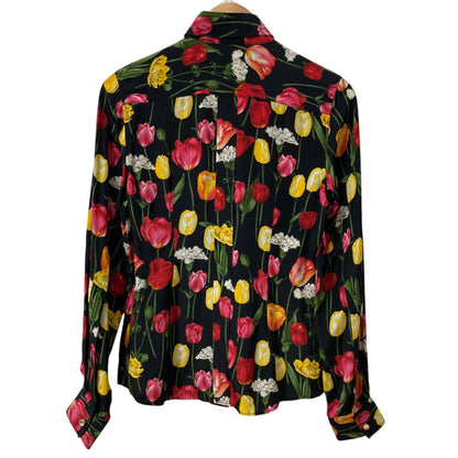 ドルチェ&ガッバーナ シルク フラワー プリント シャツ