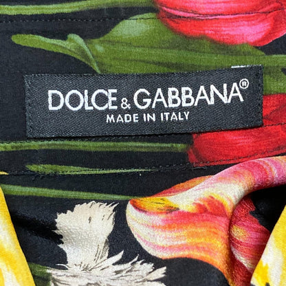 ドルチェ&ガッバーナ シルク フラワー プリント シャツ