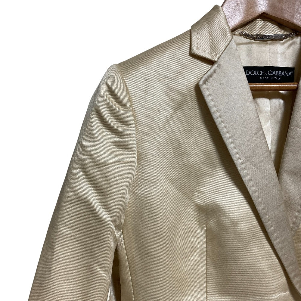 ドルチェ＆ガッバーナ コットン シルク テーラード ジャケット
