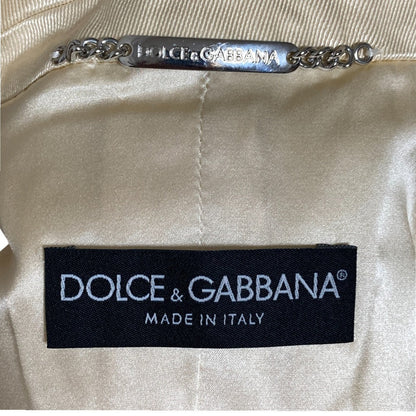 ドルチェ＆ガッバーナ コットン シルク テーラード ジャケット