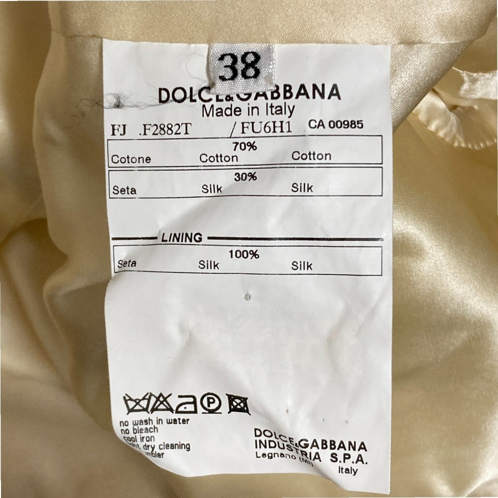 ドルチェ＆ガッバーナ コットン シルク テーラード ジャケット