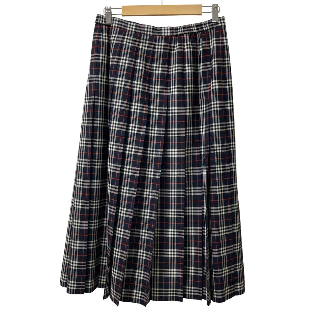 バーバリーズ ヴィンテージ チェック プリーツ ロング スカート