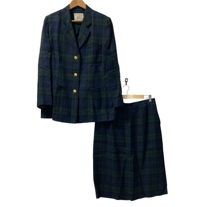 バーバリーズ ブラック ウォッチ チェック ゴールド ボタン セットアップ