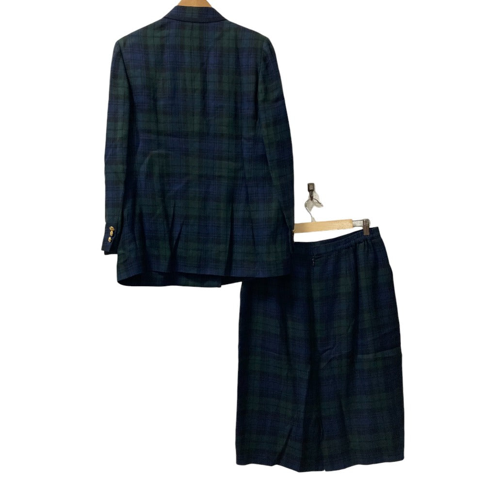 バーバリーズ ブラック ウォッチ チェック ゴールド ボタン セットアップ