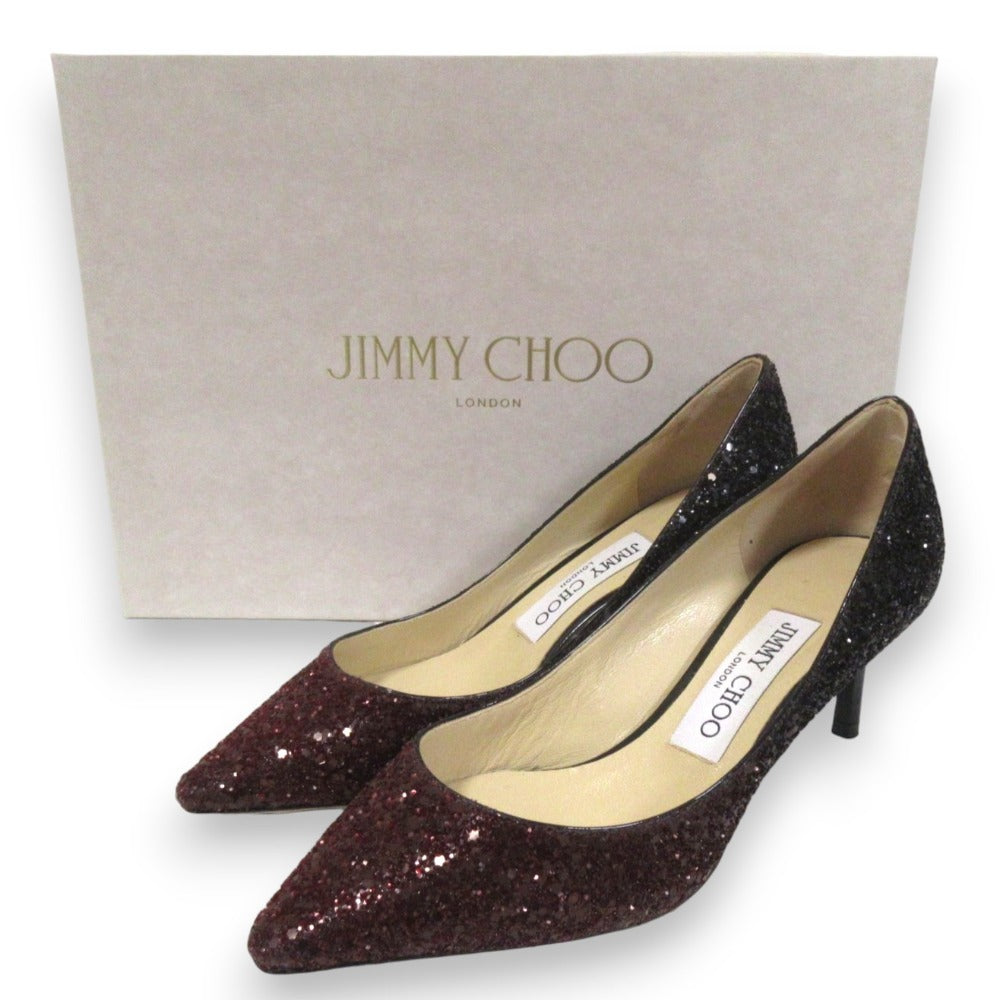 ジミーチュウ Romy 60 グリッター パンプス