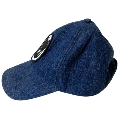 ミュウ ミュウ ロゴ パッチ デニム ベースボール キャップ