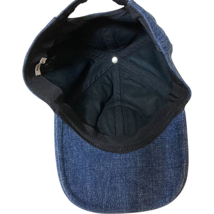 ミュウ ミュウ ロゴ パッチ デニム ベースボール キャップ