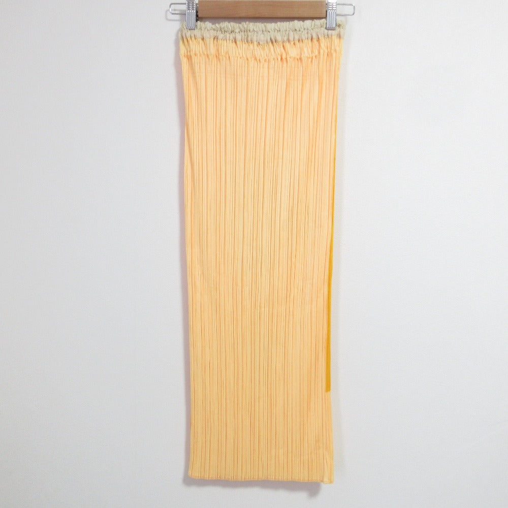 PLEATS PLEASE カーネーション プリント ロング スカート