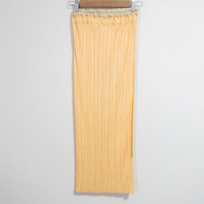PLEATS PLEASE カーネーション プリント ロング スカート