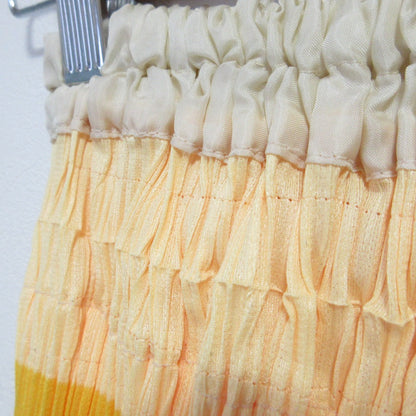 PLEATS PLEASE カーネーション プリント ロング スカート