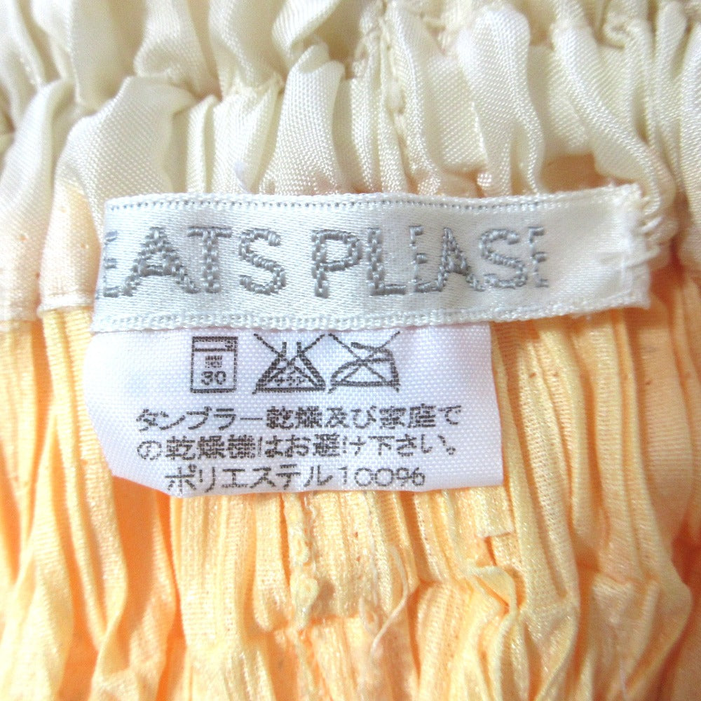 PLEATS PLEASE カーネーション プリント ロング スカート