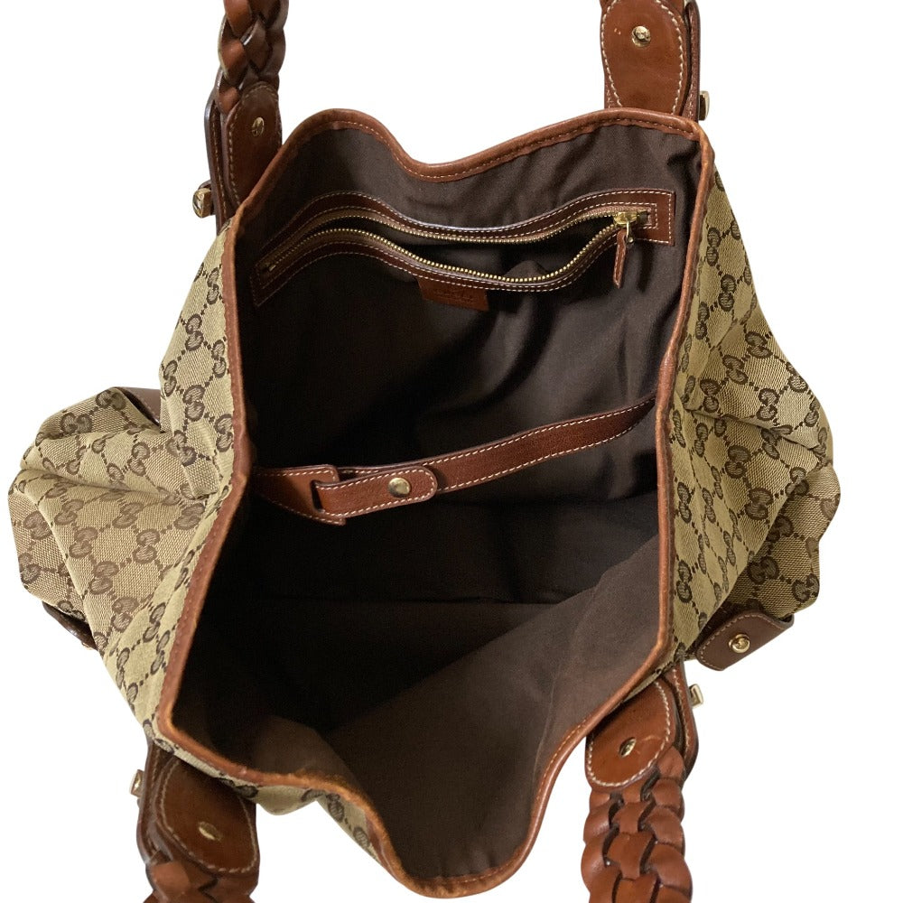 グッチ ホースビット GG キャンバス トートバッグ