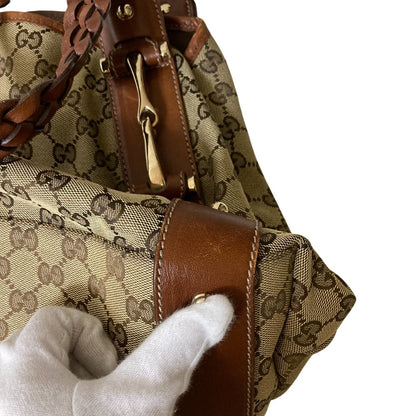 グッチ ホースビット GG キャンバス トートバッグ