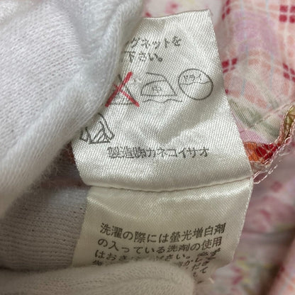ワンダフルワールド フラワープリントチェックワンピース