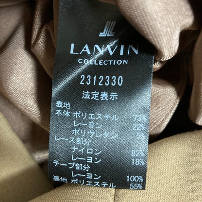 ランバンコレクション レースインサート ワンピース