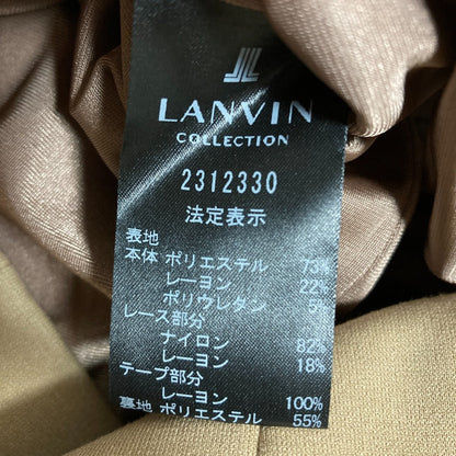 ランバンコレクション レースインサート ワンピース