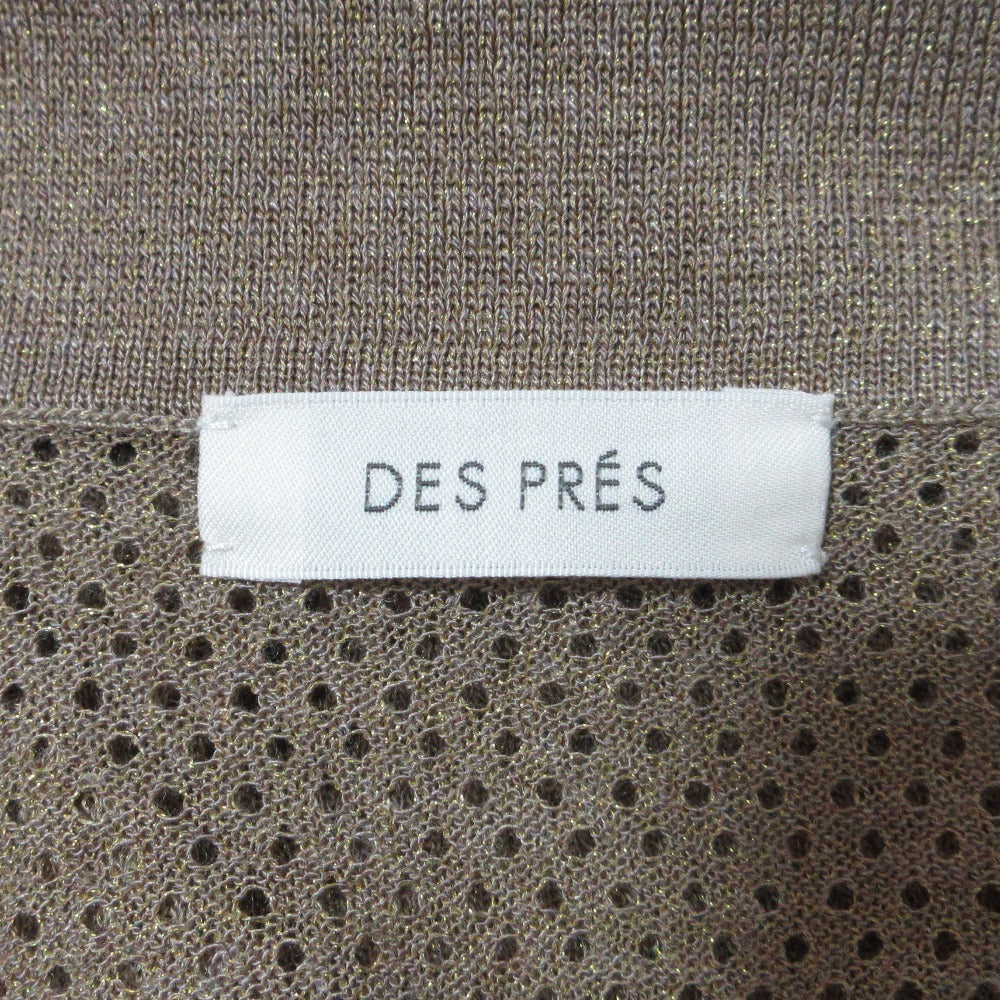 DES PRES レーヨンポリエステルシャツ