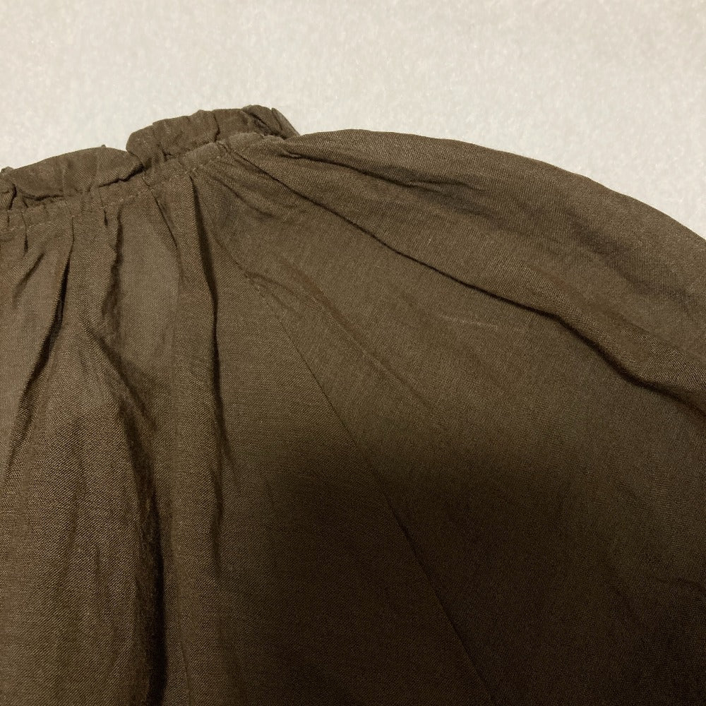 SLOBE IENA ボイルギャザーフリルブラウス